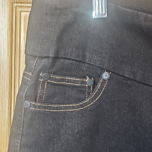 Chadwicks Black Flare Jeans - Picture 3 of 6